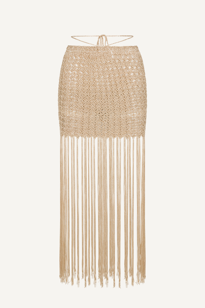 Atenea skirt in champagne