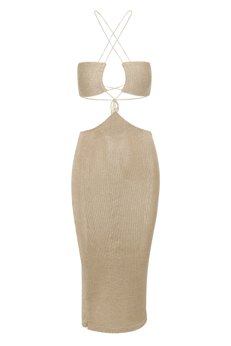 ESTELA DRESS - GOLD