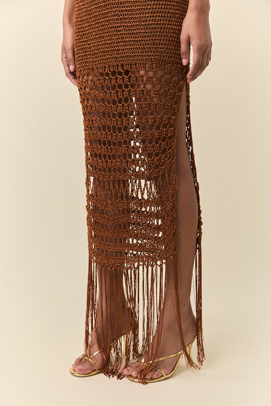 Gaia skirt in bronze