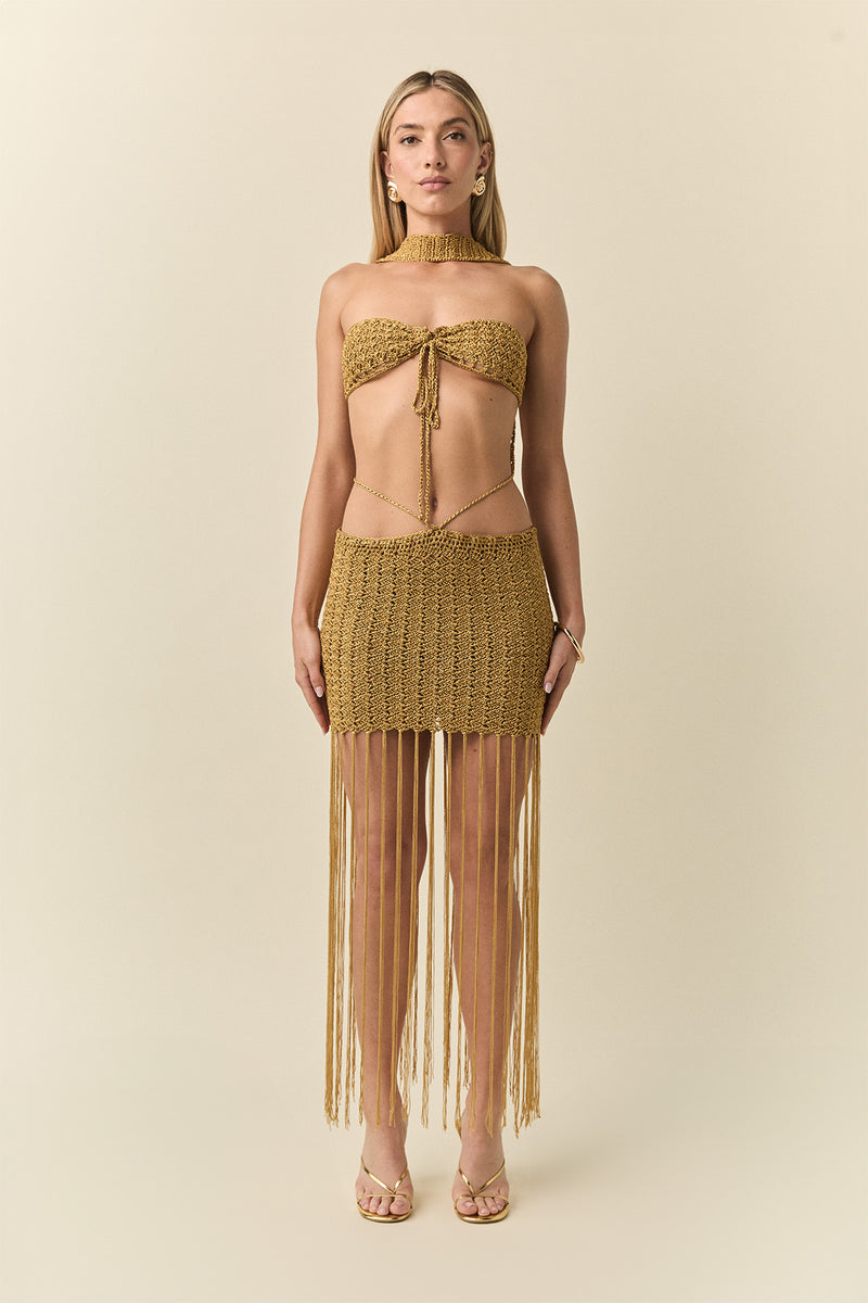 Atenea skirt in gold