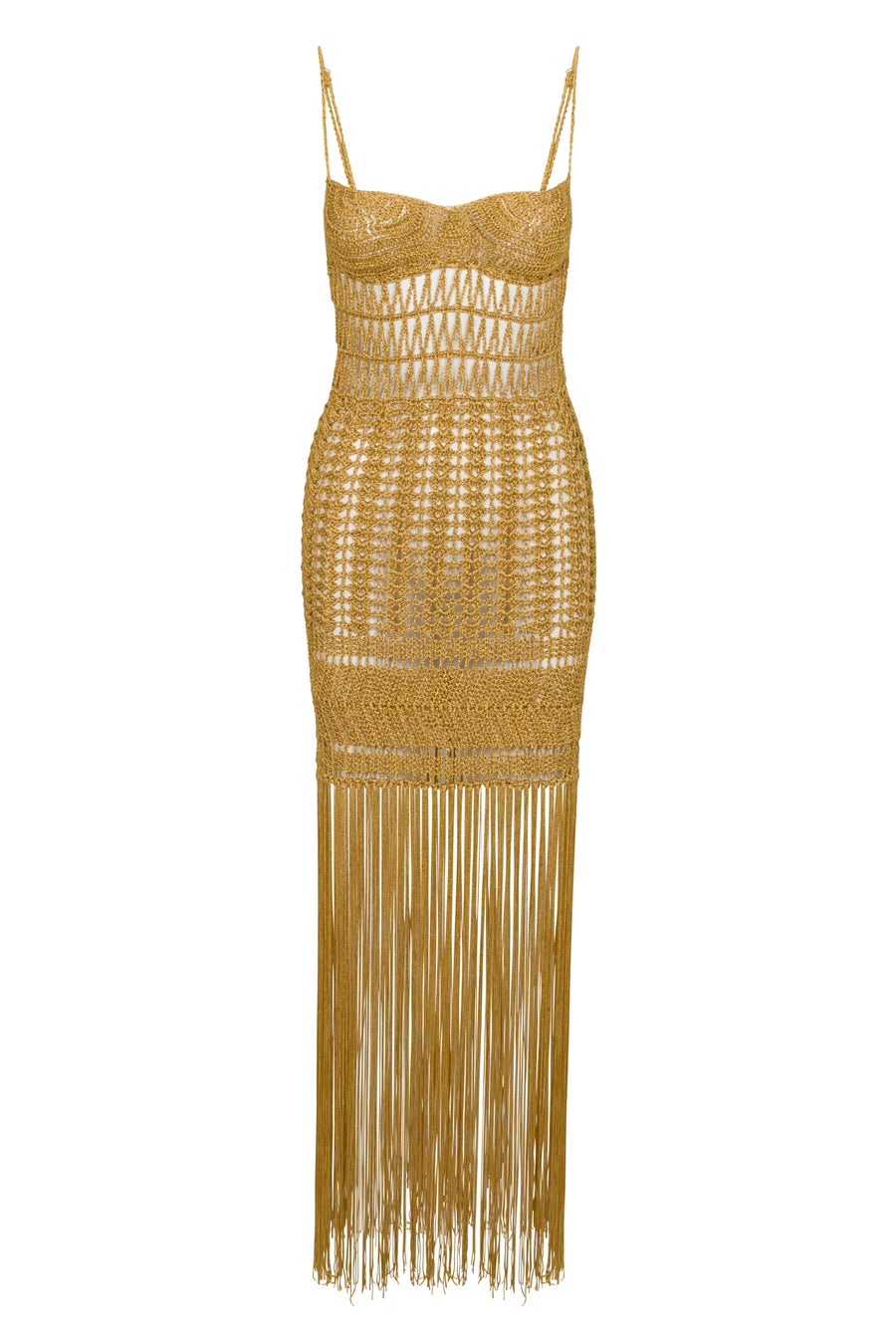 Freya dress in gold