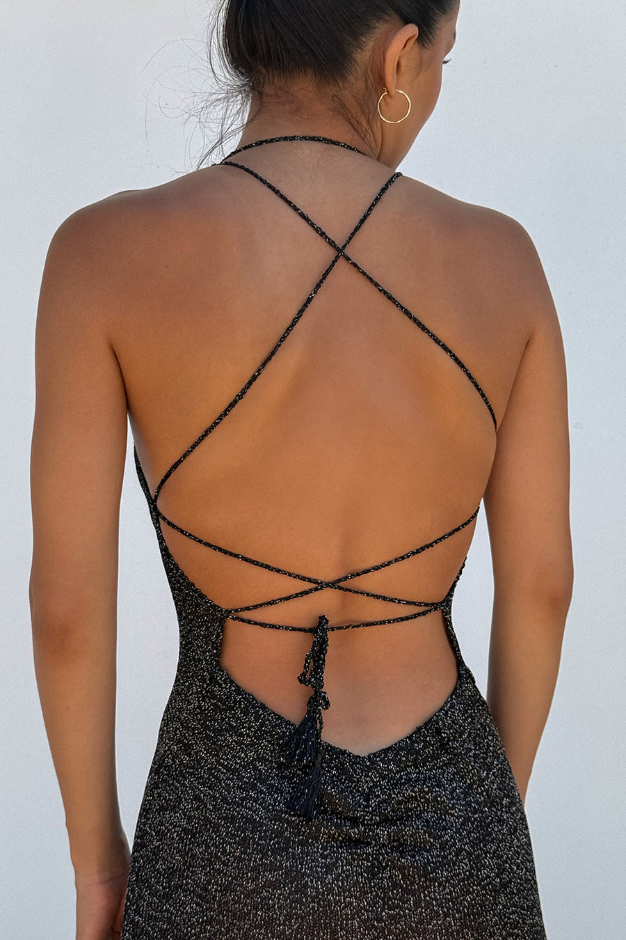 Lena dress in black/silver