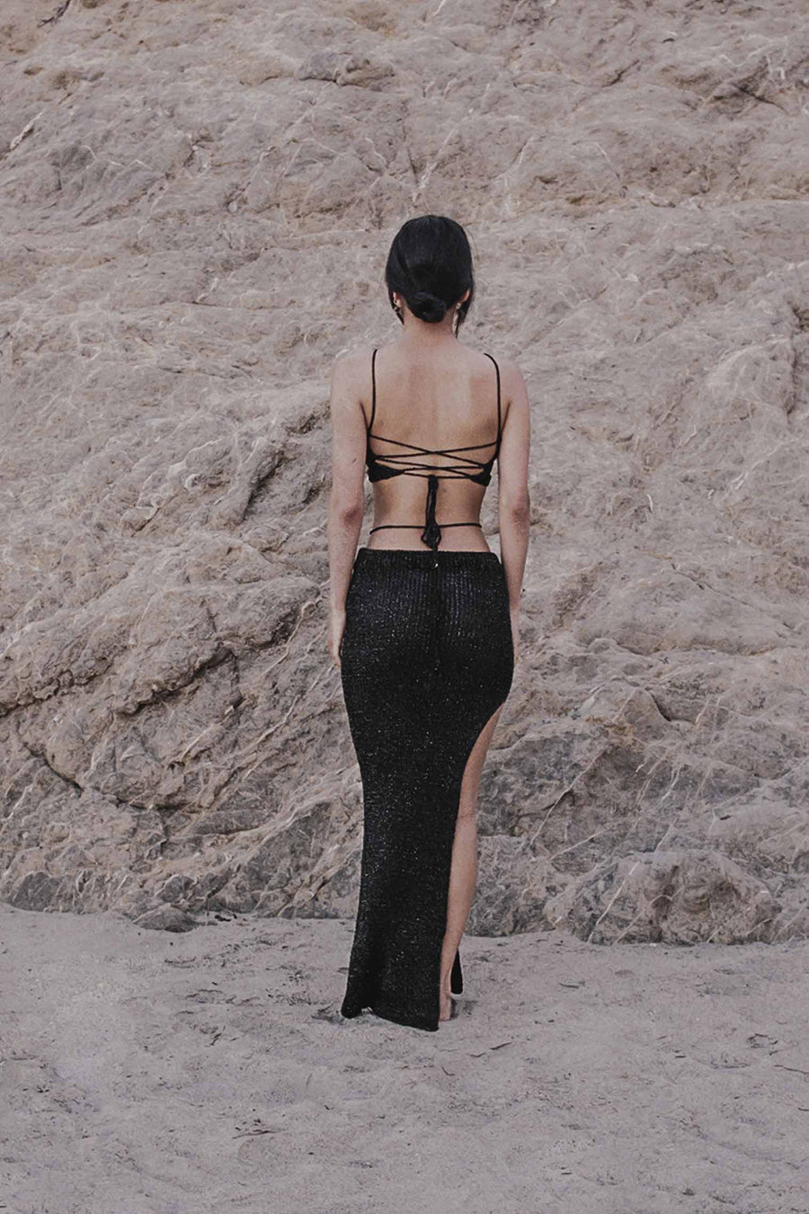 THE SOL & LUNA SET -  METALLIC BLACK