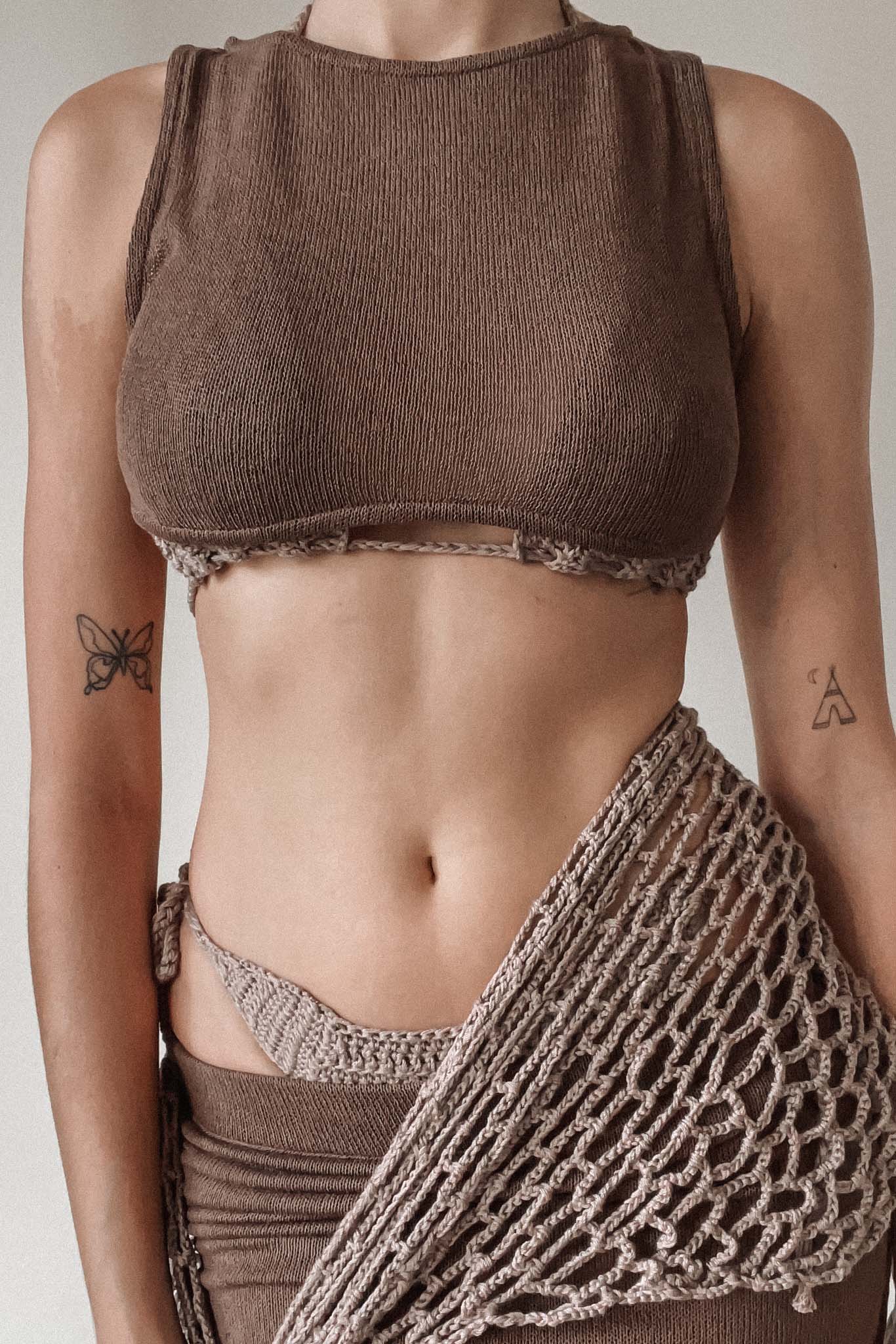 Fauna top in truffle