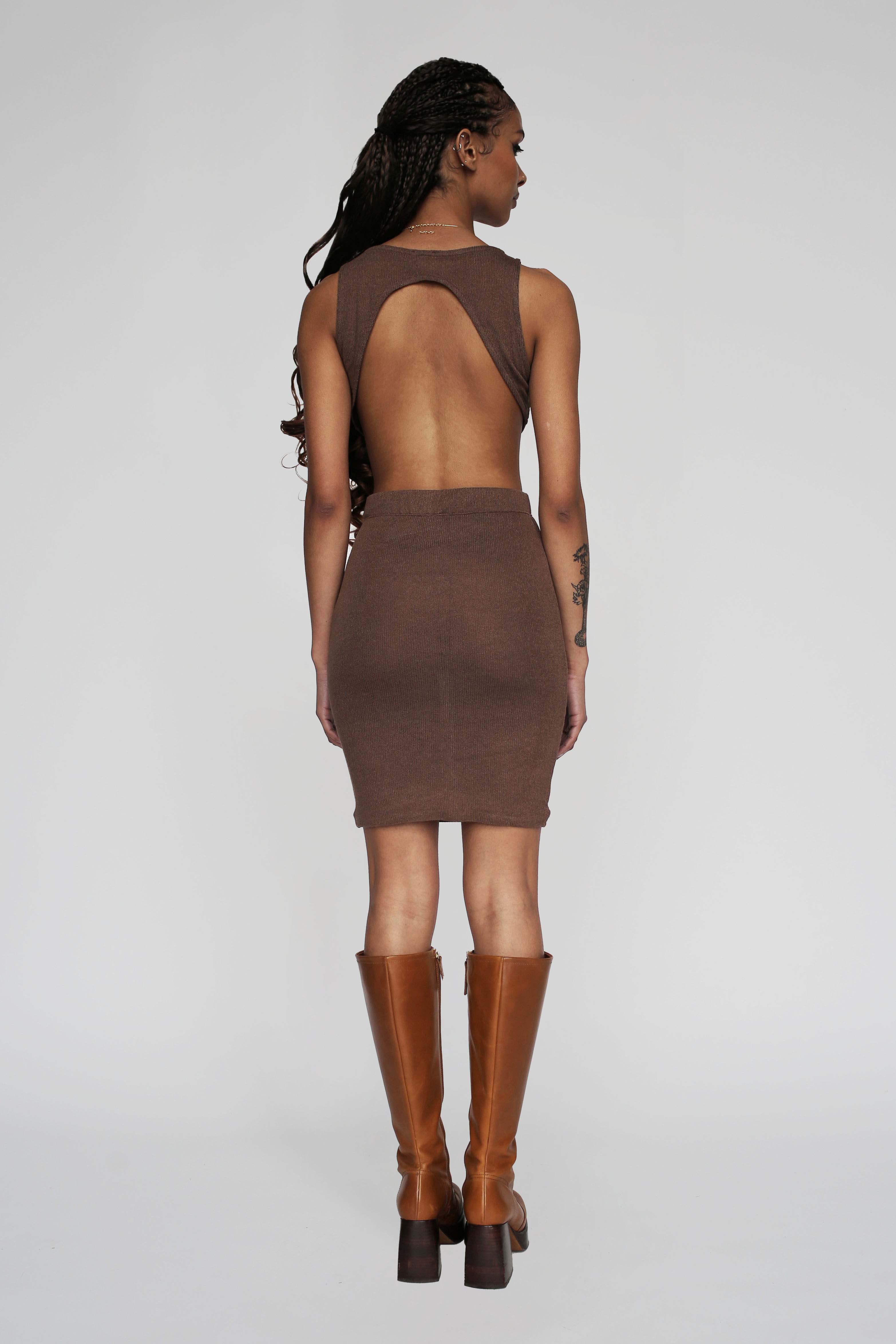 Fiera mini skirt in truffle